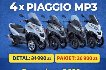 Pakiet 4x Piaggio MP3 | 2011-2023 | Dokumenty | Okazja | Na kat B!
