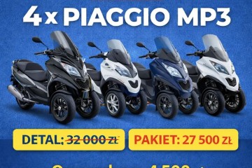 Pakiet 4x Piaggio MP3 | 2011-2023 | Dokumenty | Okazja | Na kat B!